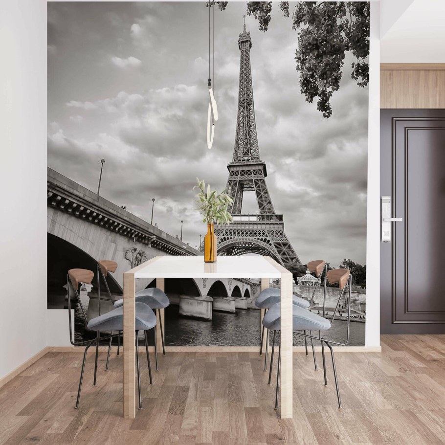 Фотообои Эйфелева башня на кухне