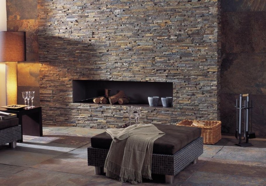 Декоративный камень в интерьере