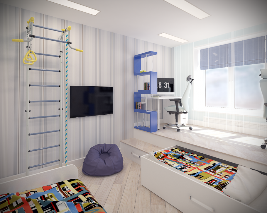 Интерьер подростковой комнаты