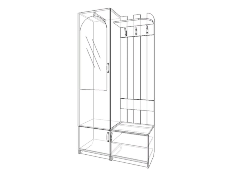 Прихожая 800 мм ширина