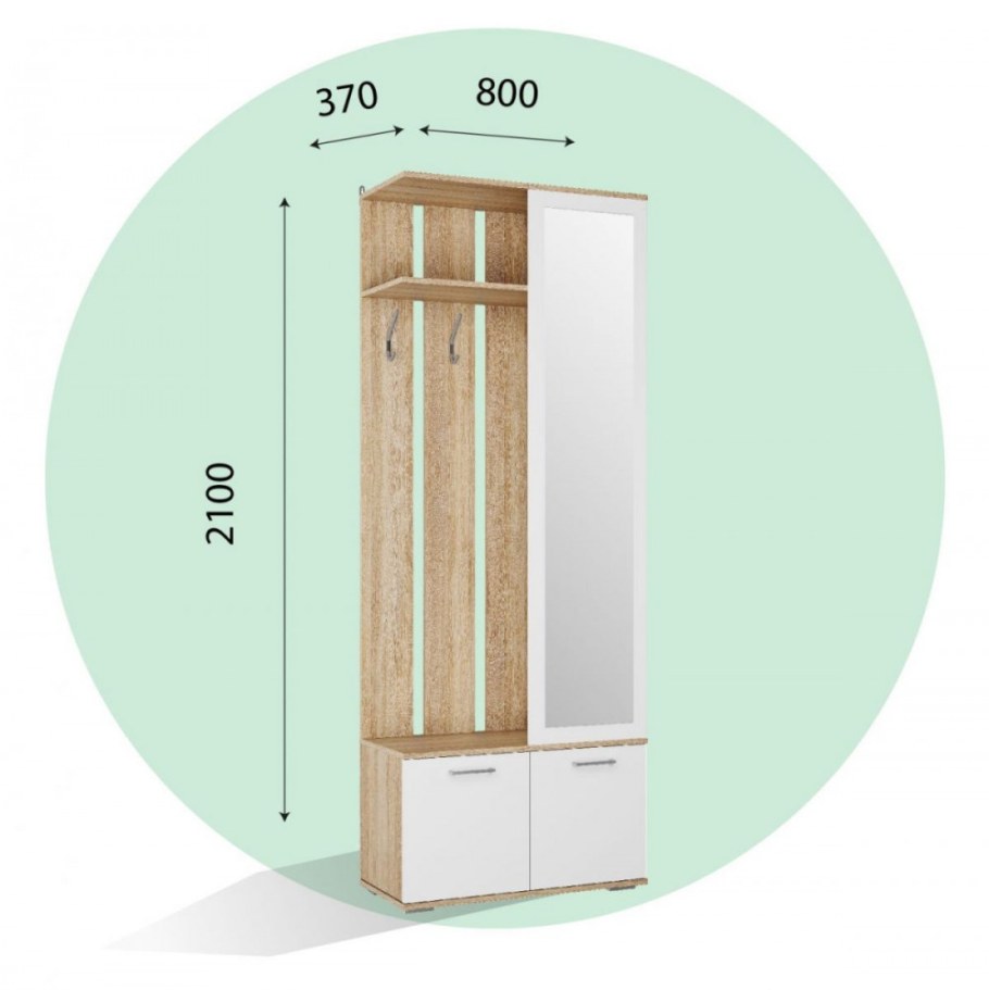 Ваш пр-16 прихожая Лайт 2100*800*370