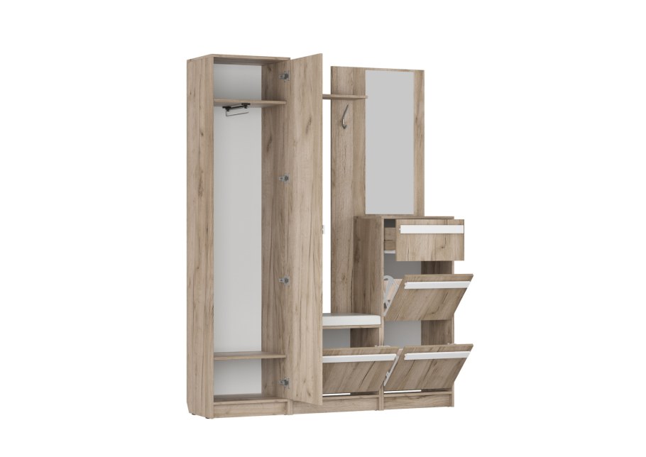 Прихожая пр 1 дуб сонома белый