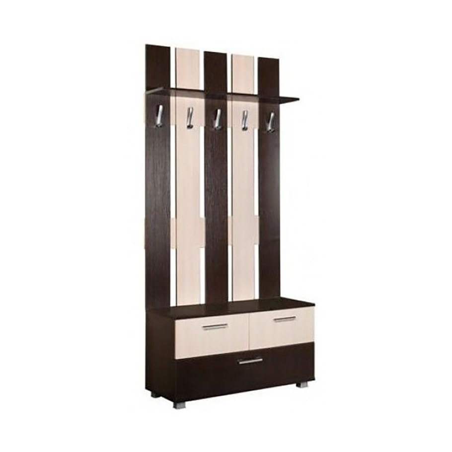 Прихожая Токио вешалка 900 венге дуб молочный