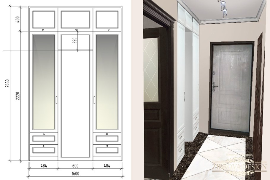Эскиз прихожей