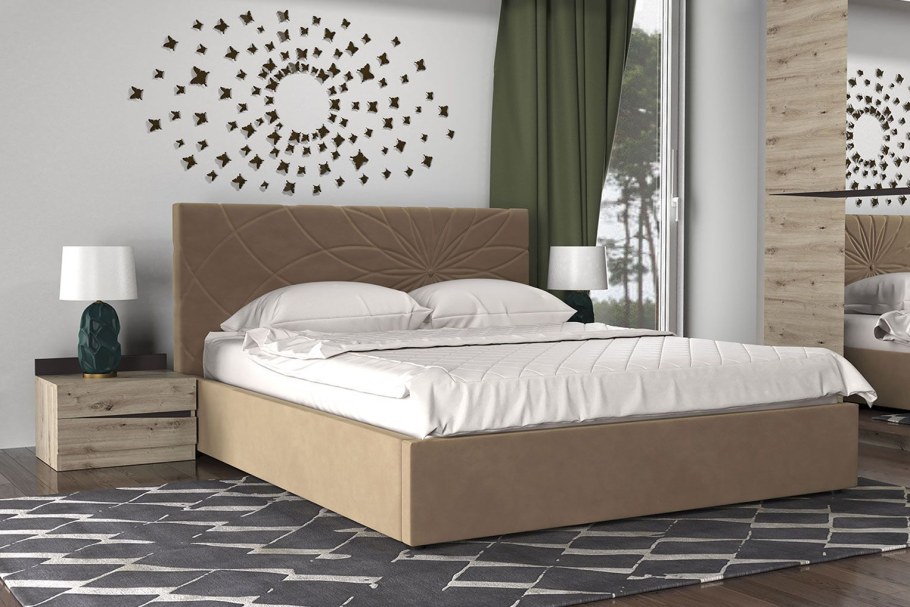 Кровать Нельсон с подъемным механизмом Браво мебель