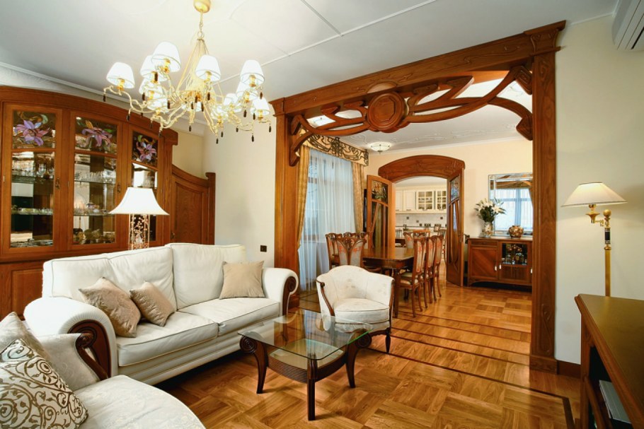 Интерьеры в стиле арт нуво Модерн