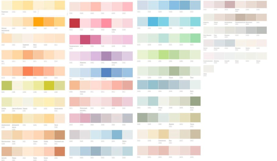 Колеровочная палитра Тиккурила