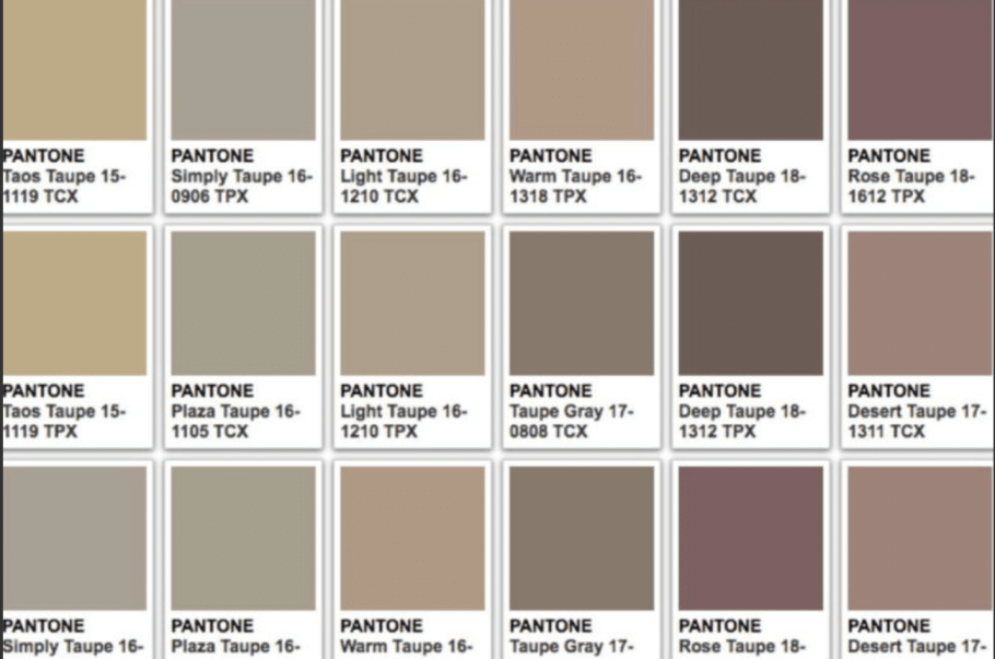 Палитра тауп коричневый бежевый