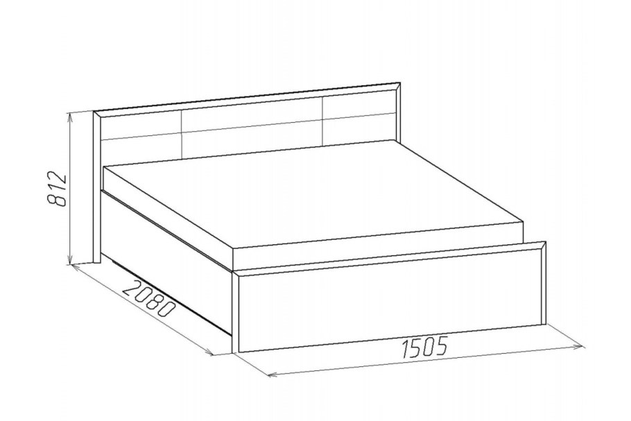 Амели 101 Люкс кровать(1800)