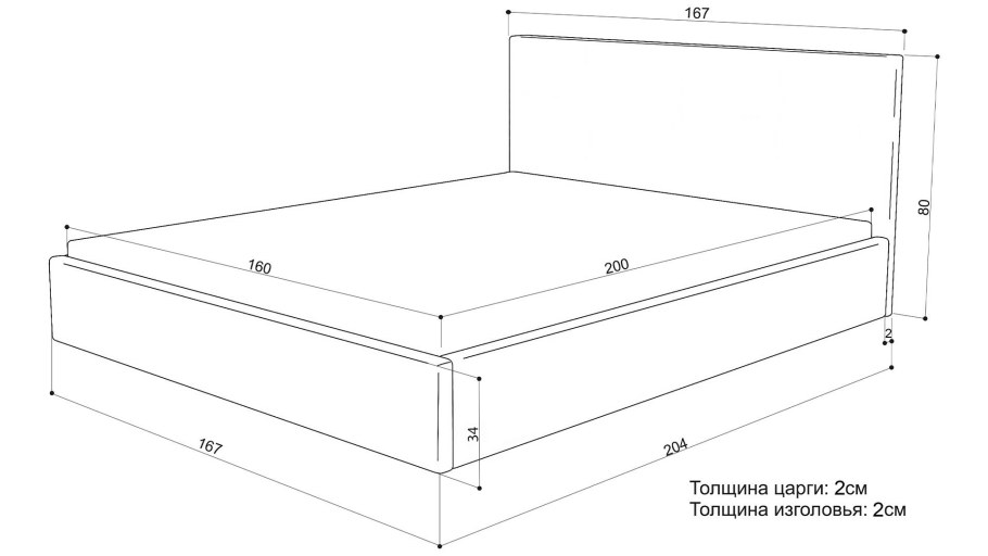 Высота изголовья кровати от пола стандарт