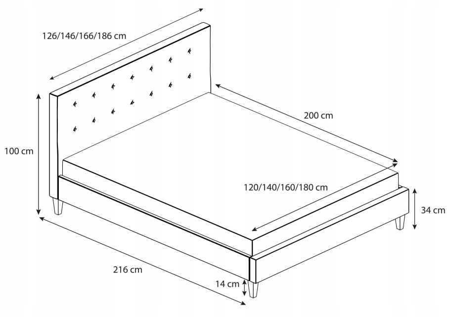 Высота кровати от пола стандарт