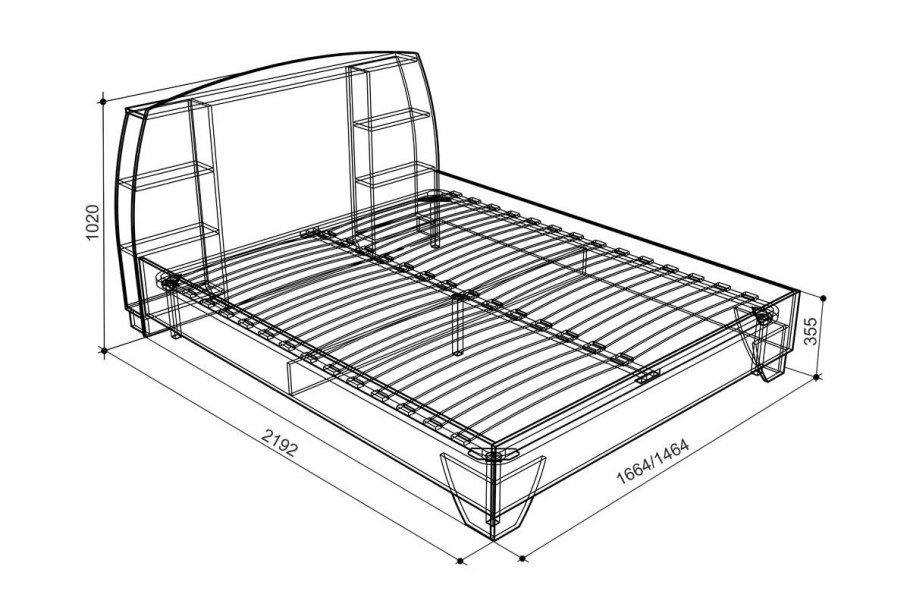 Кровать Виктория-1 (1,6)