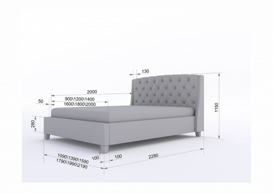 Высота от пола до основания кровати