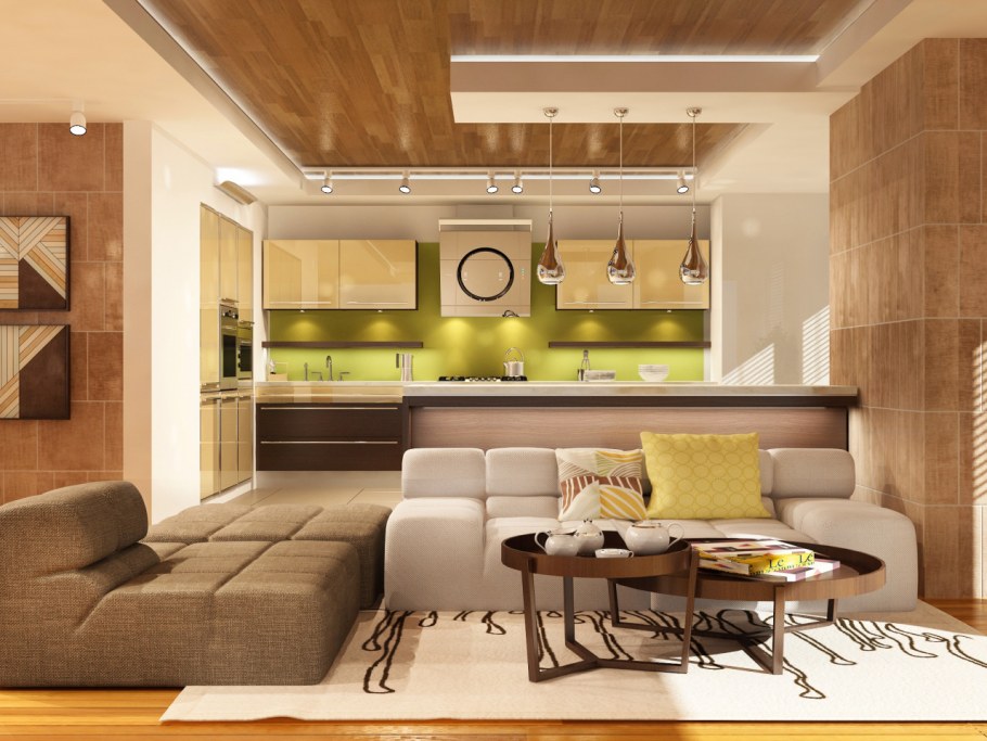 Кухня гостиная