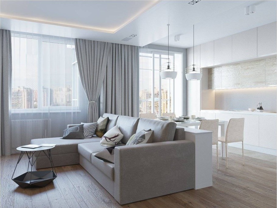 Современный светлый интерьер