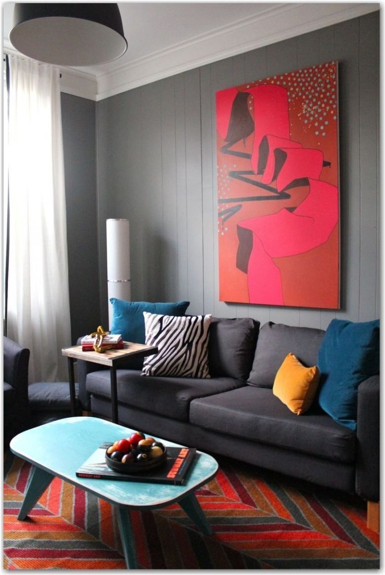 Цветные акценты в интерьере