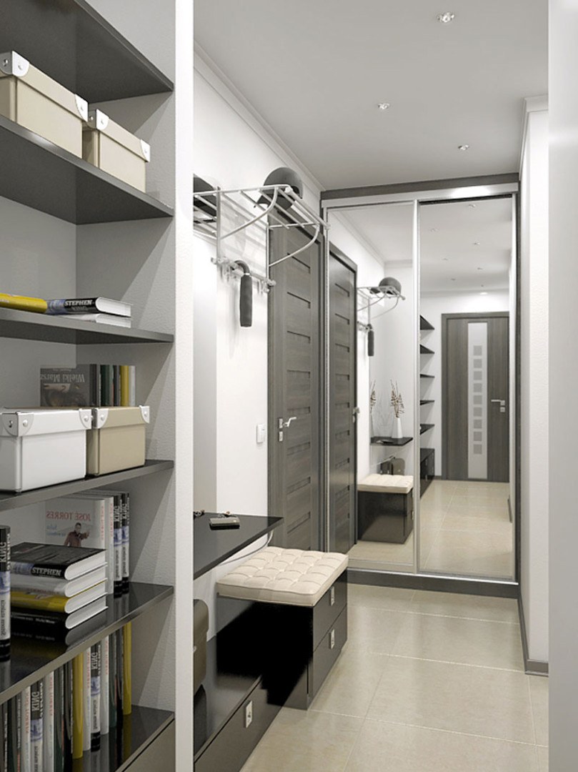 Прихожая для узкого коридора