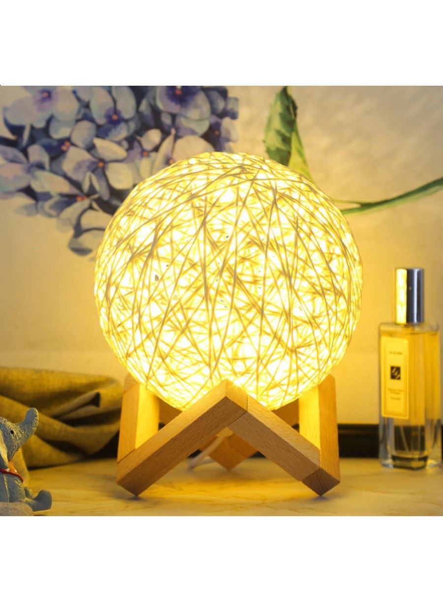 Светодиодный ночник из ротанга