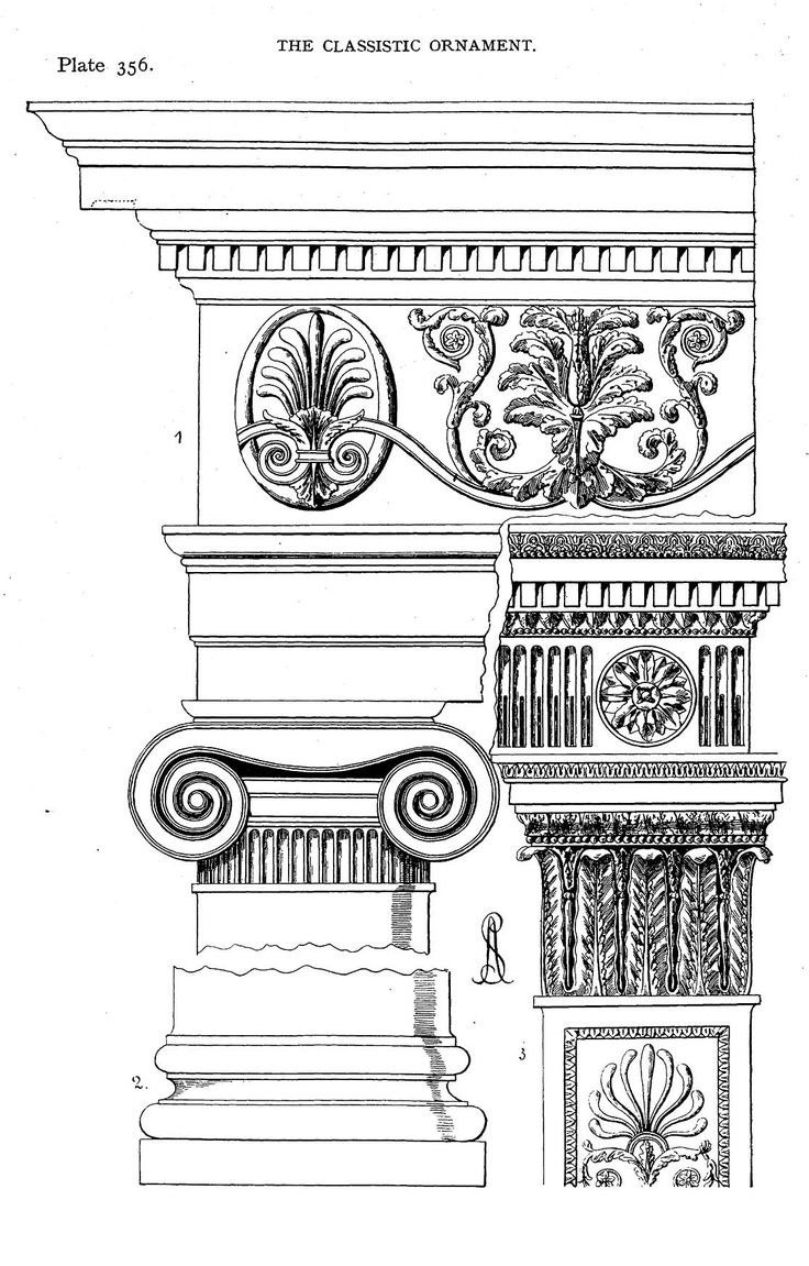 Декор Ионического ордера