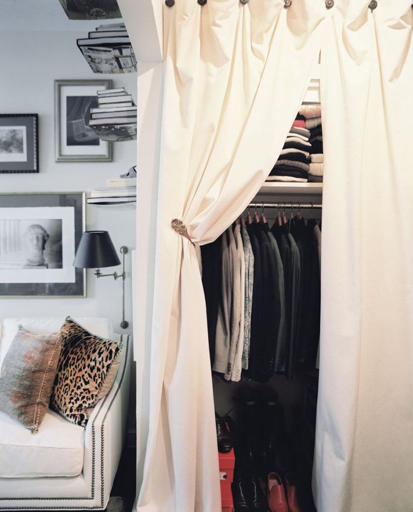 Шторы для гардеробной вместо двери