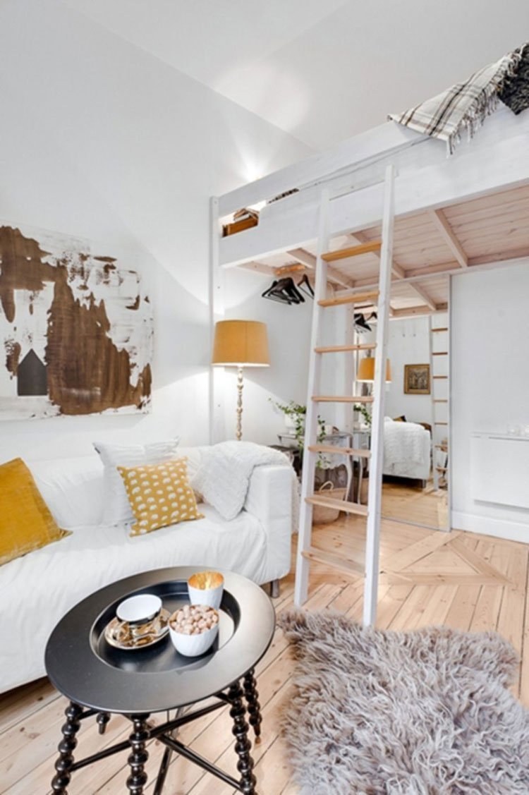 Кровать чердак в интерьере