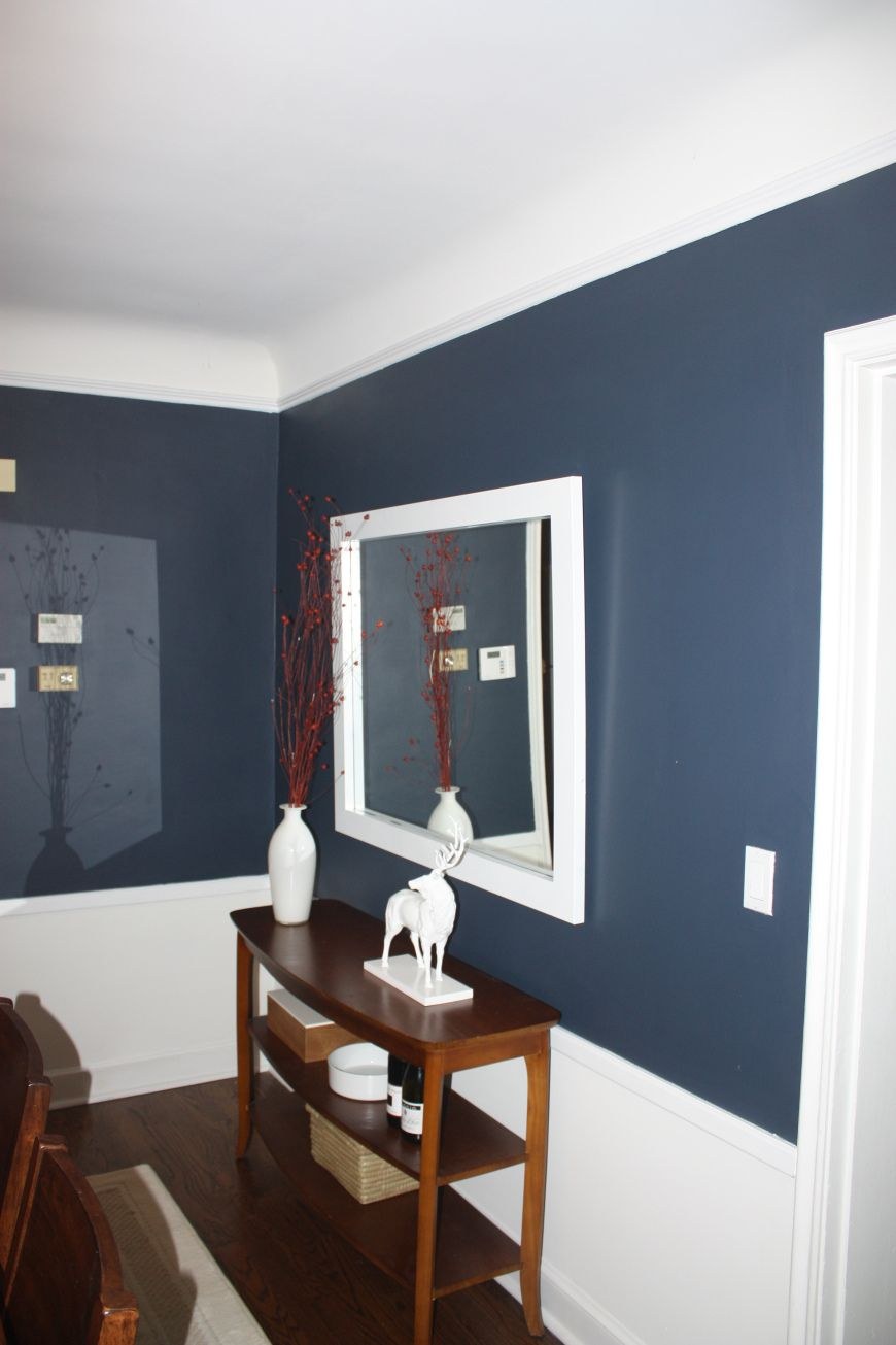 Стены цвета маренго