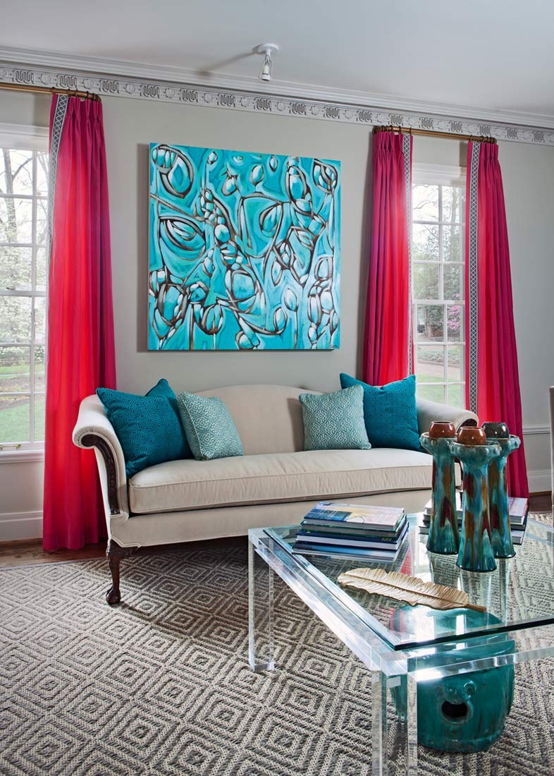 Бирюза сочетание цветов в интерьере