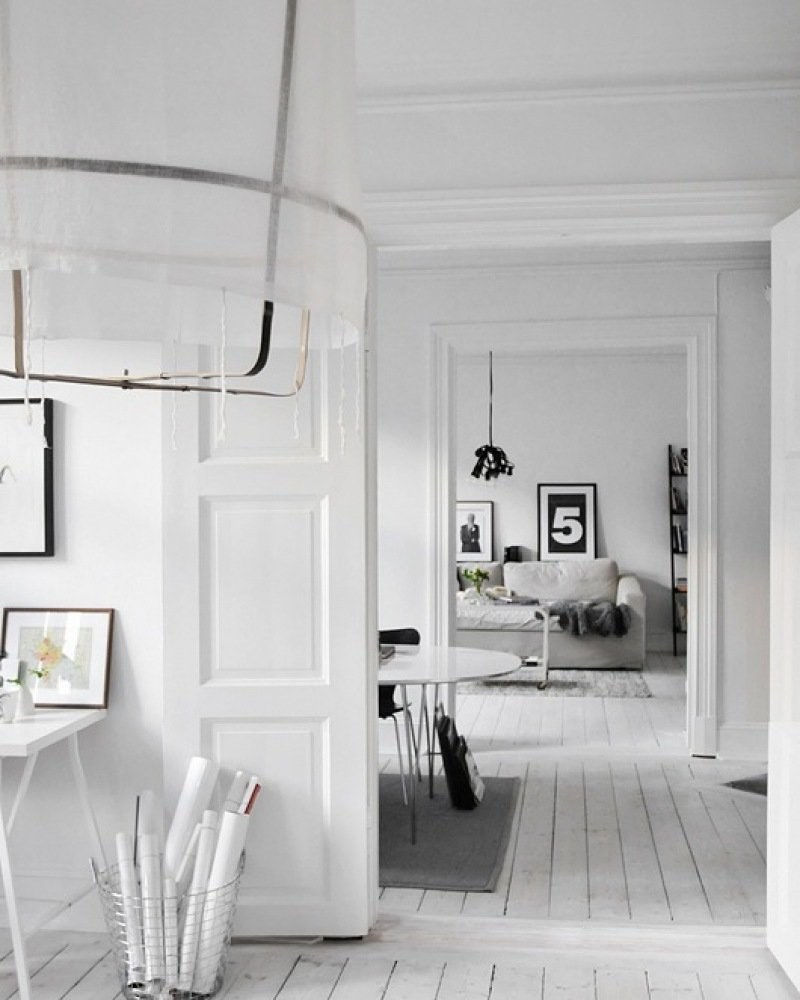 Белый интерьер