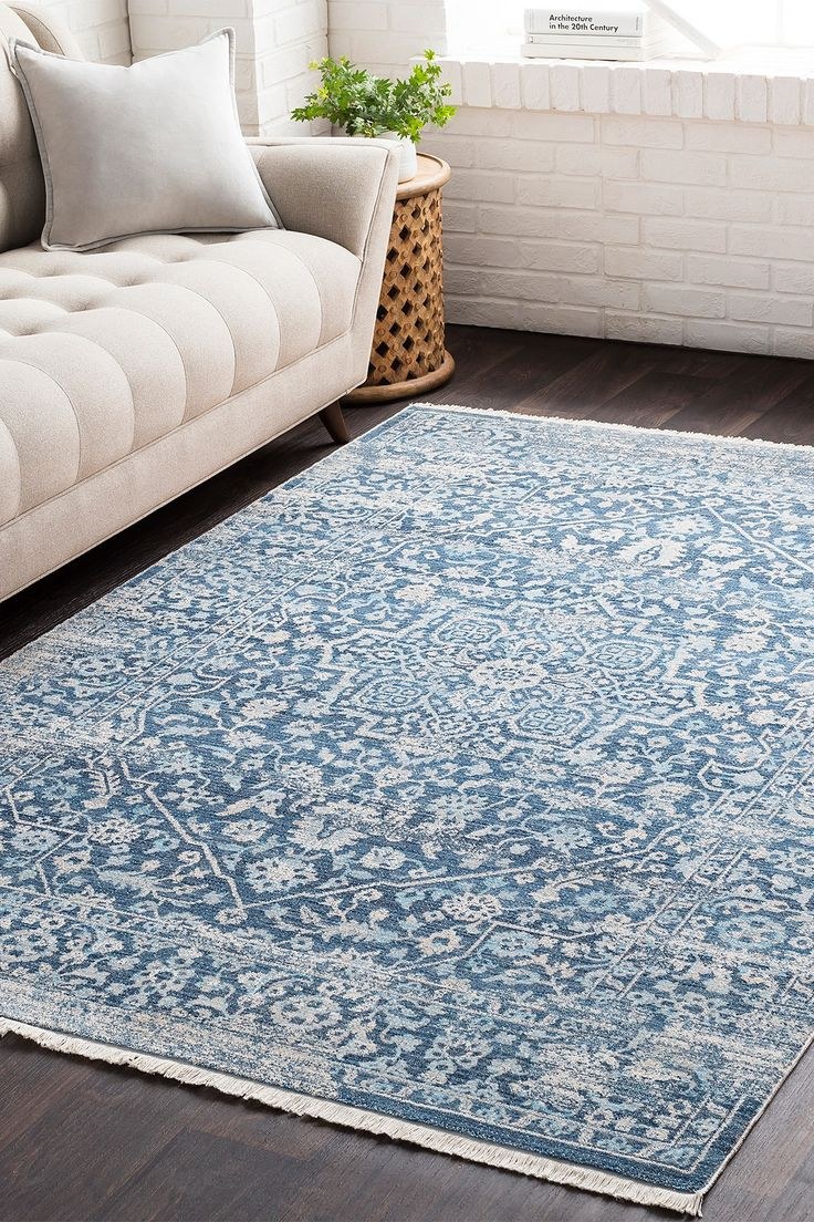 Ковер серо голубой