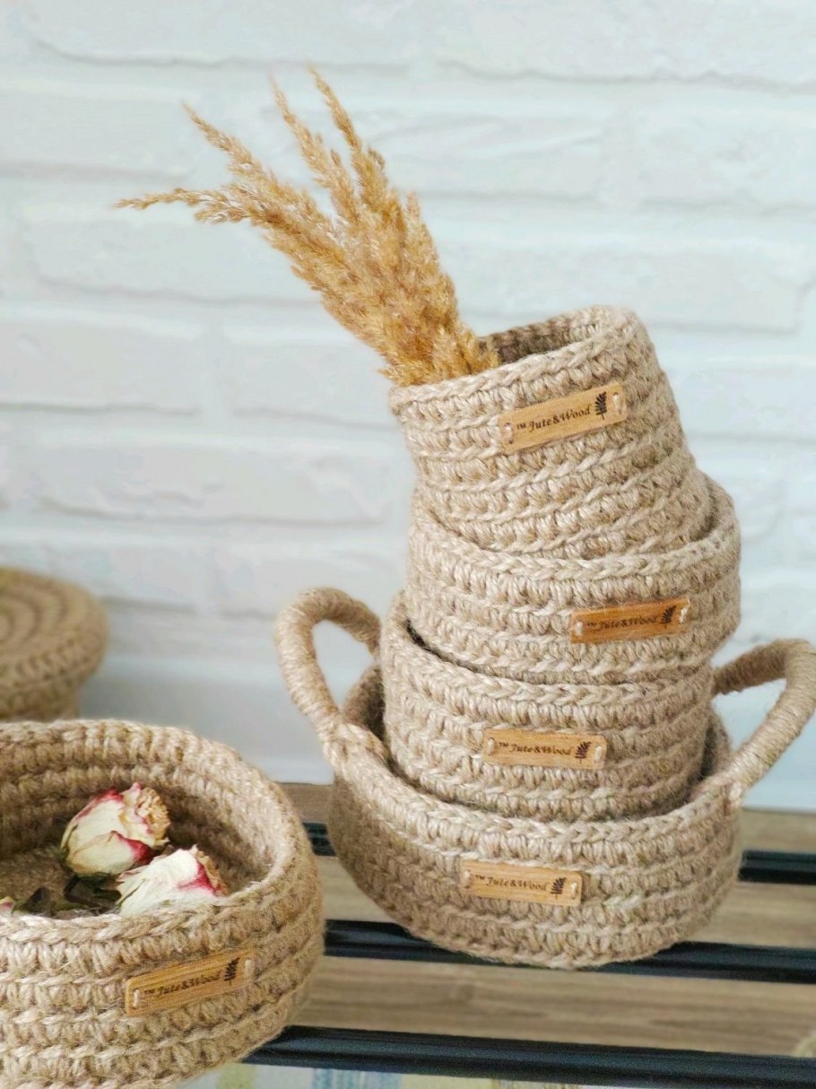 Корзинки из джута