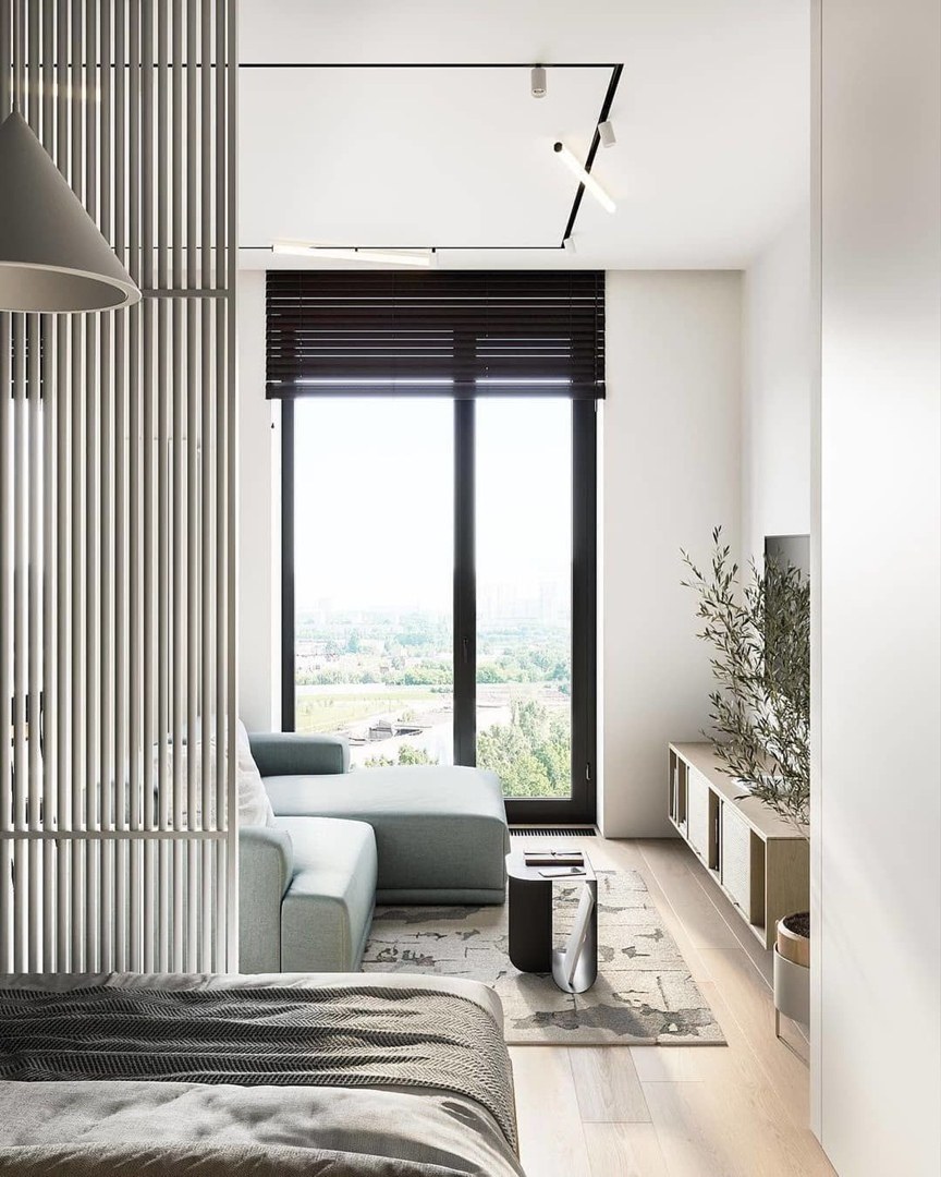 Шторы в минималистичном интерьере