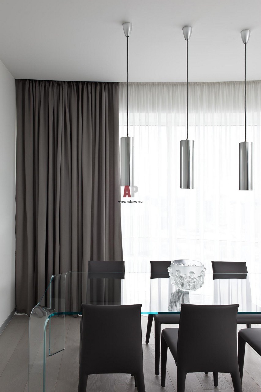 Шторы в минималистичном интерьере