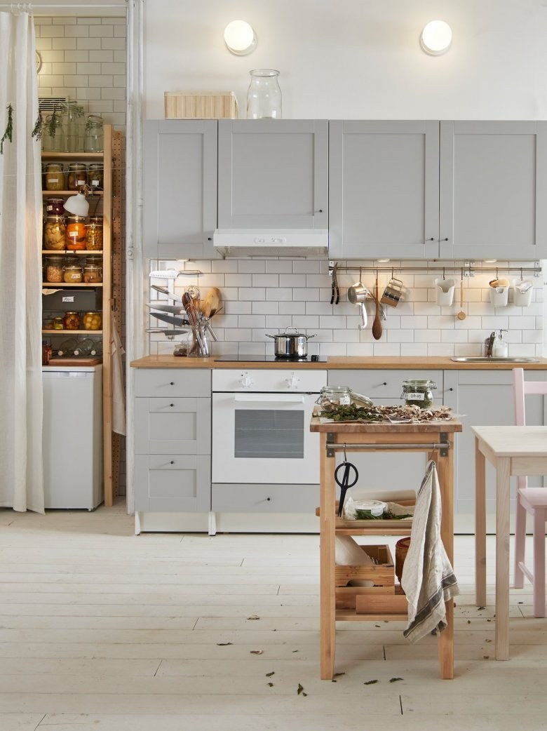 Кухня икеа КНОКСХУЛЬТ белая