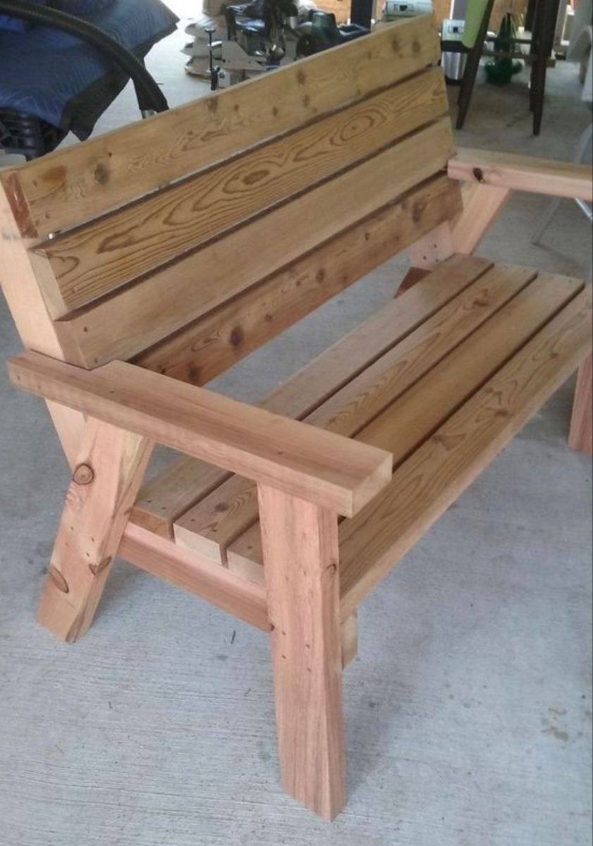 Лавка деревянная