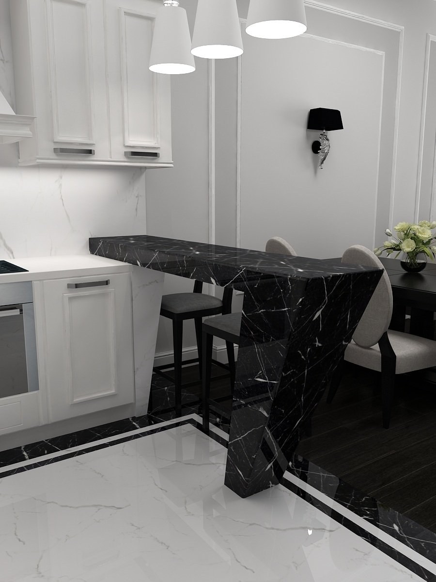 Столешница кухни 3028 мрамор марквина