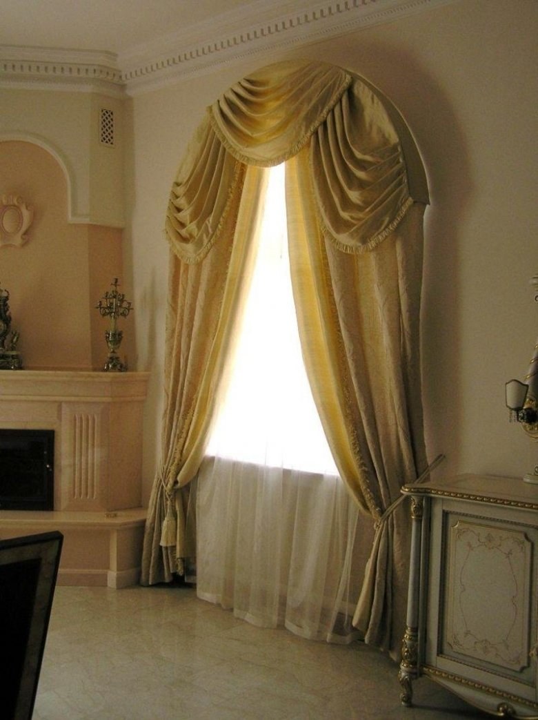 Шторы на арочные окна