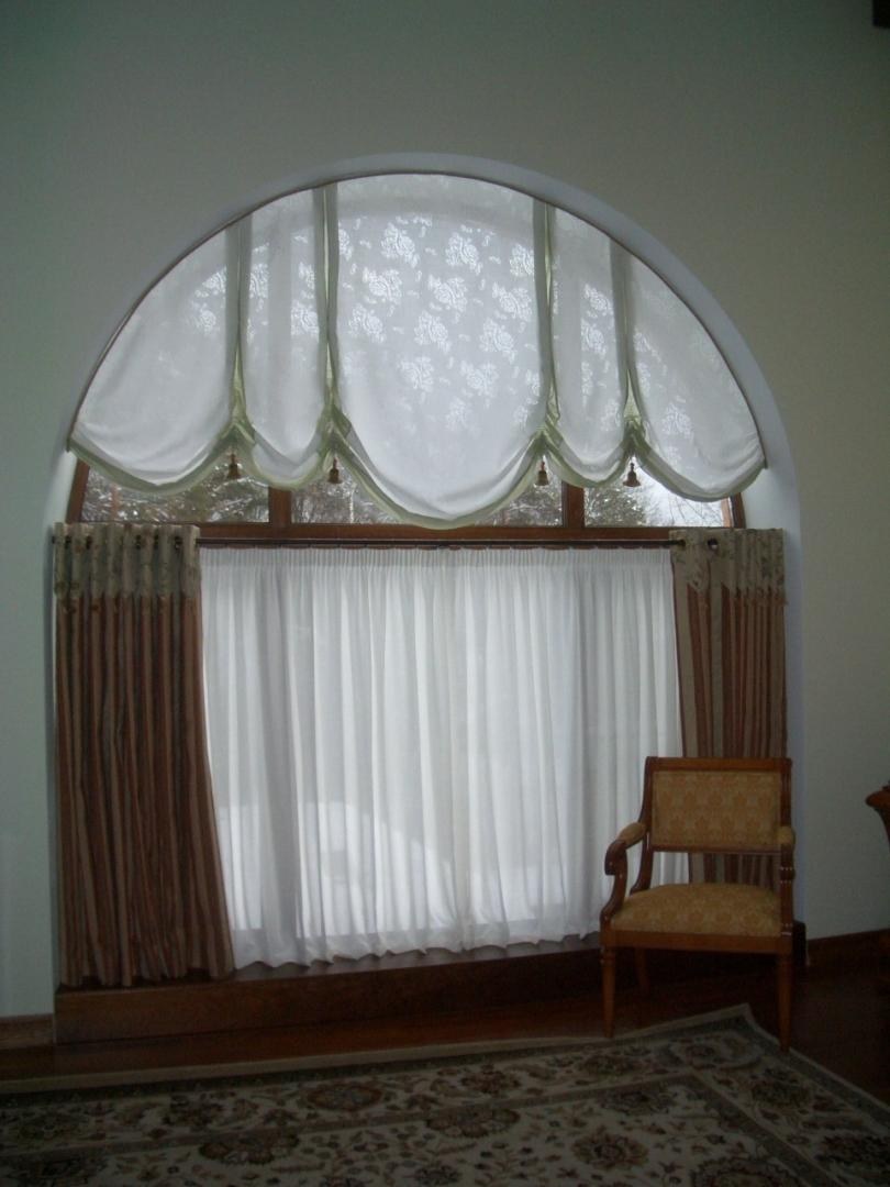Шторы на овальные окна