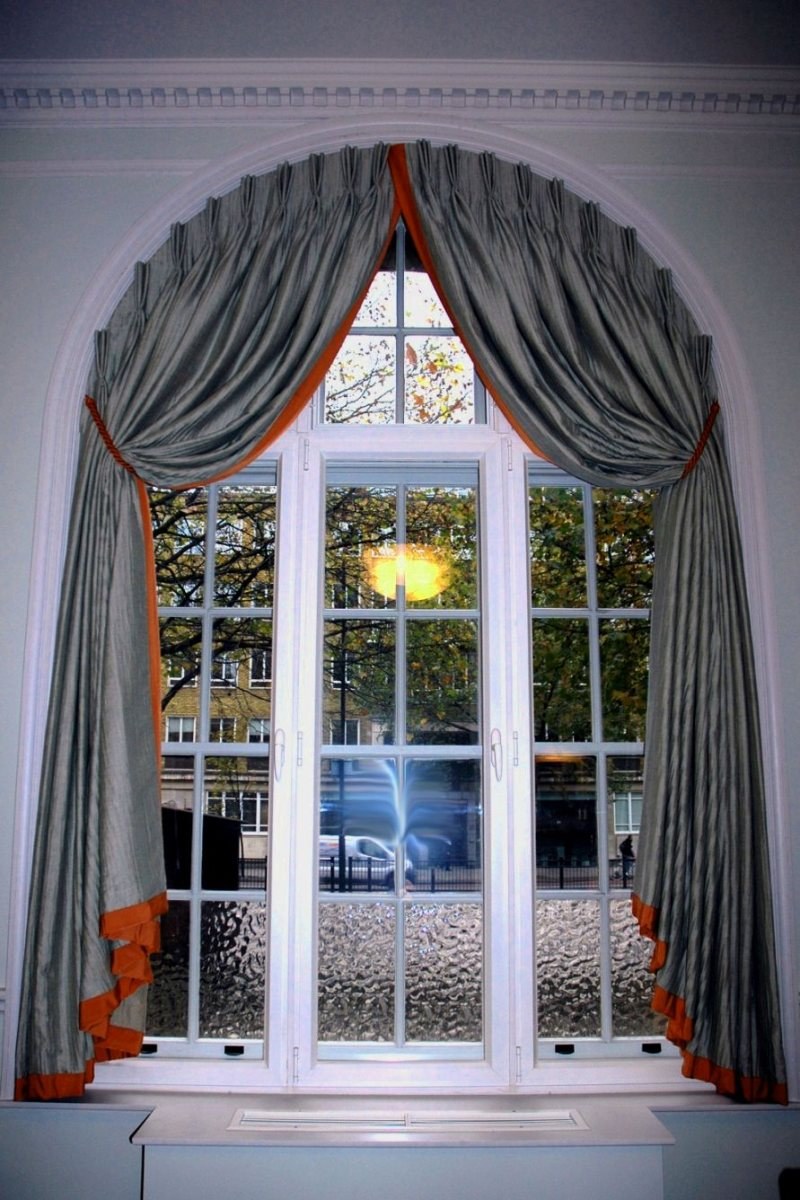 Шторы на полукруглое окно