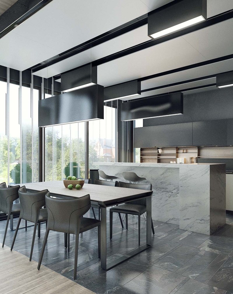 Хай тек стиль в интерьере