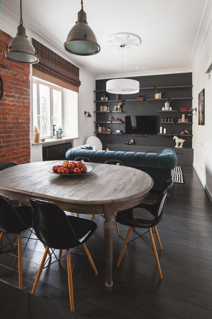 Шторы на кухню в стиле лофт