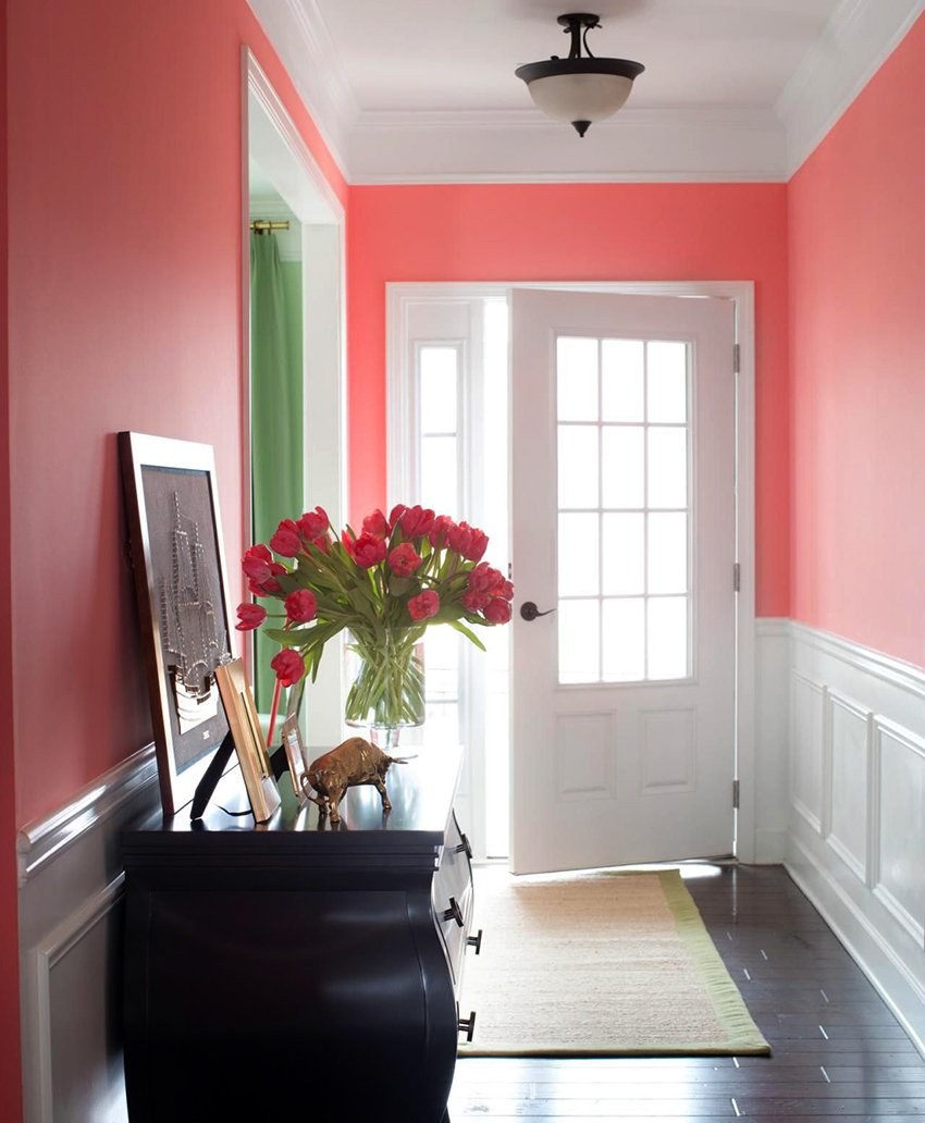 Покрашенные стены в интерьере