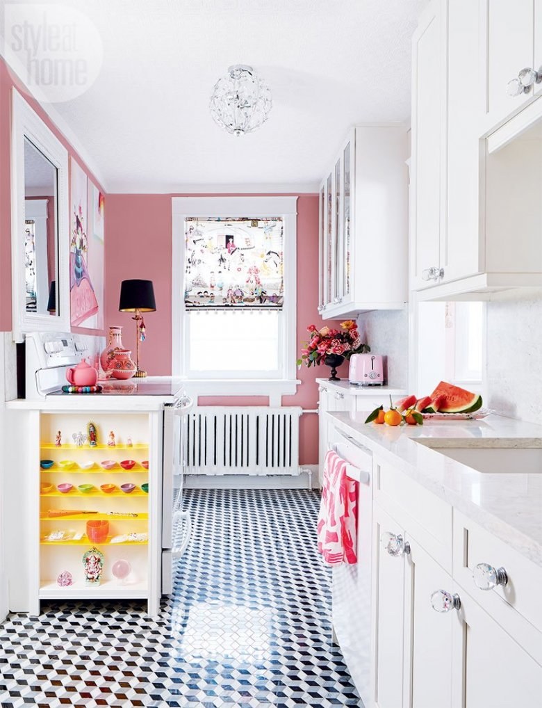 Яркие маленькие кухни