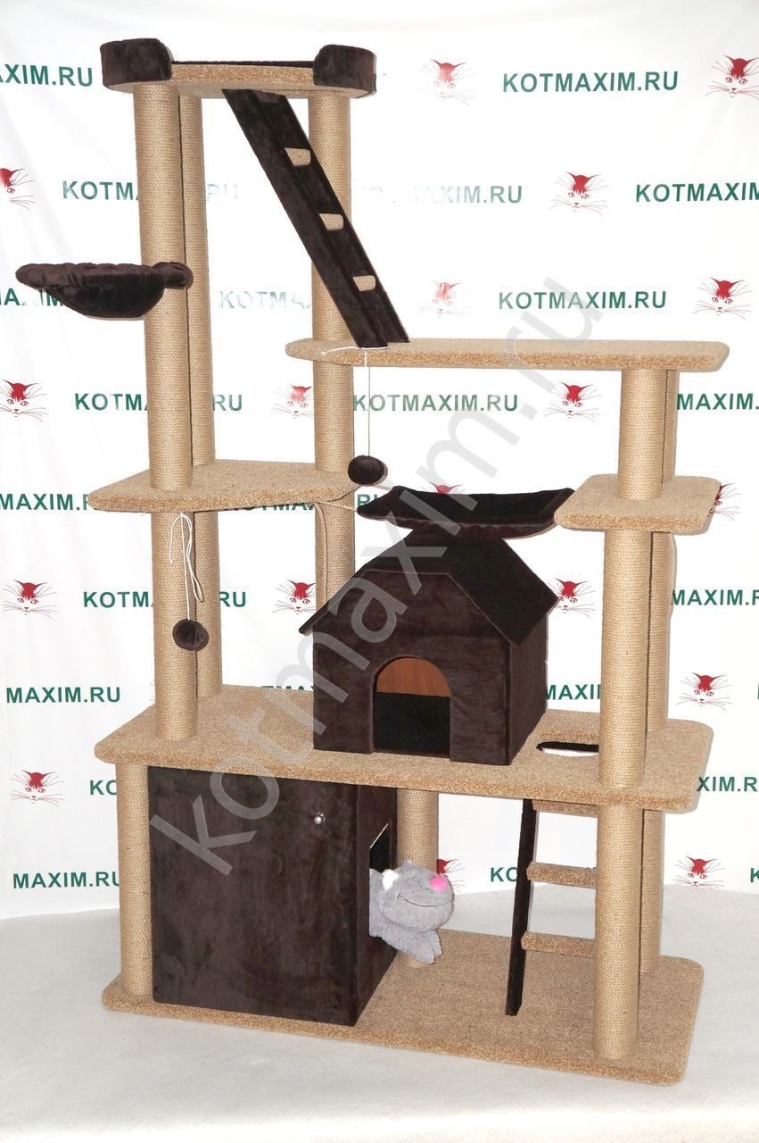Домик для кошки с когтеточкой