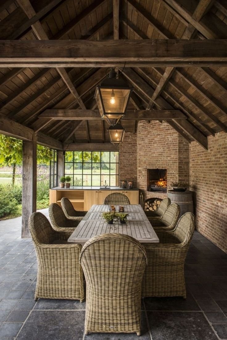 Беседка в стиле лофт с мангальной зоной