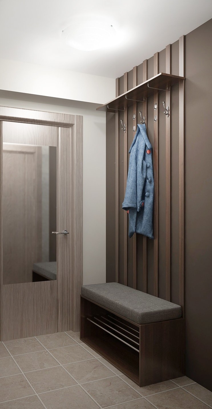 Современная маленькая прихожая