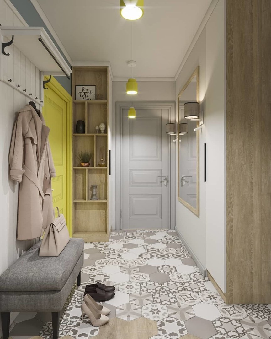 Вытянутая прихожая