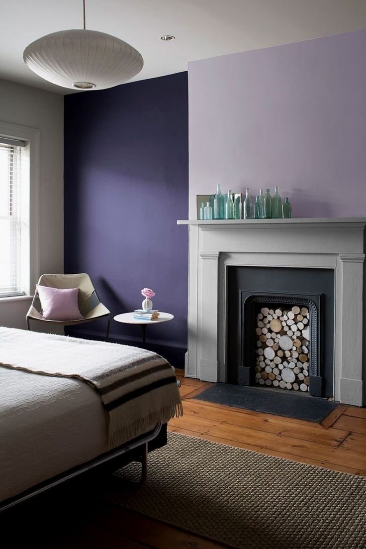 Крашеные стены в интерьере