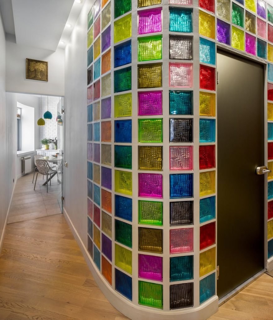 Стеклянные блоки в интерьере