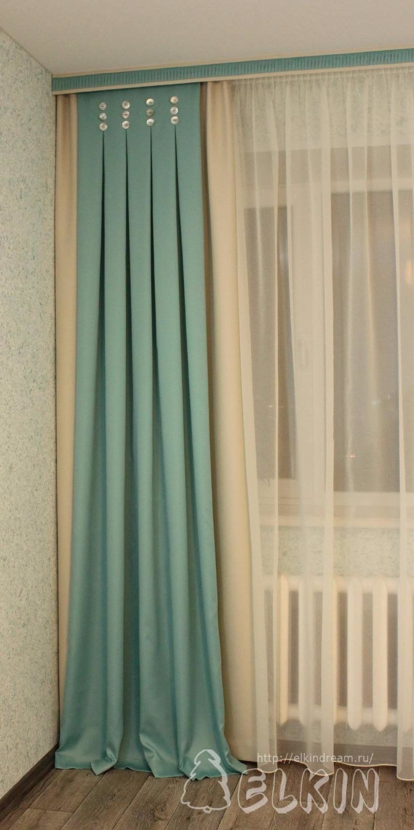 Двухцветные шторы