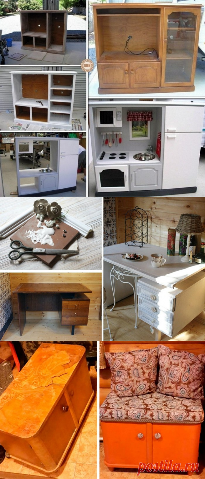 Переделка старой мебели в модные своими